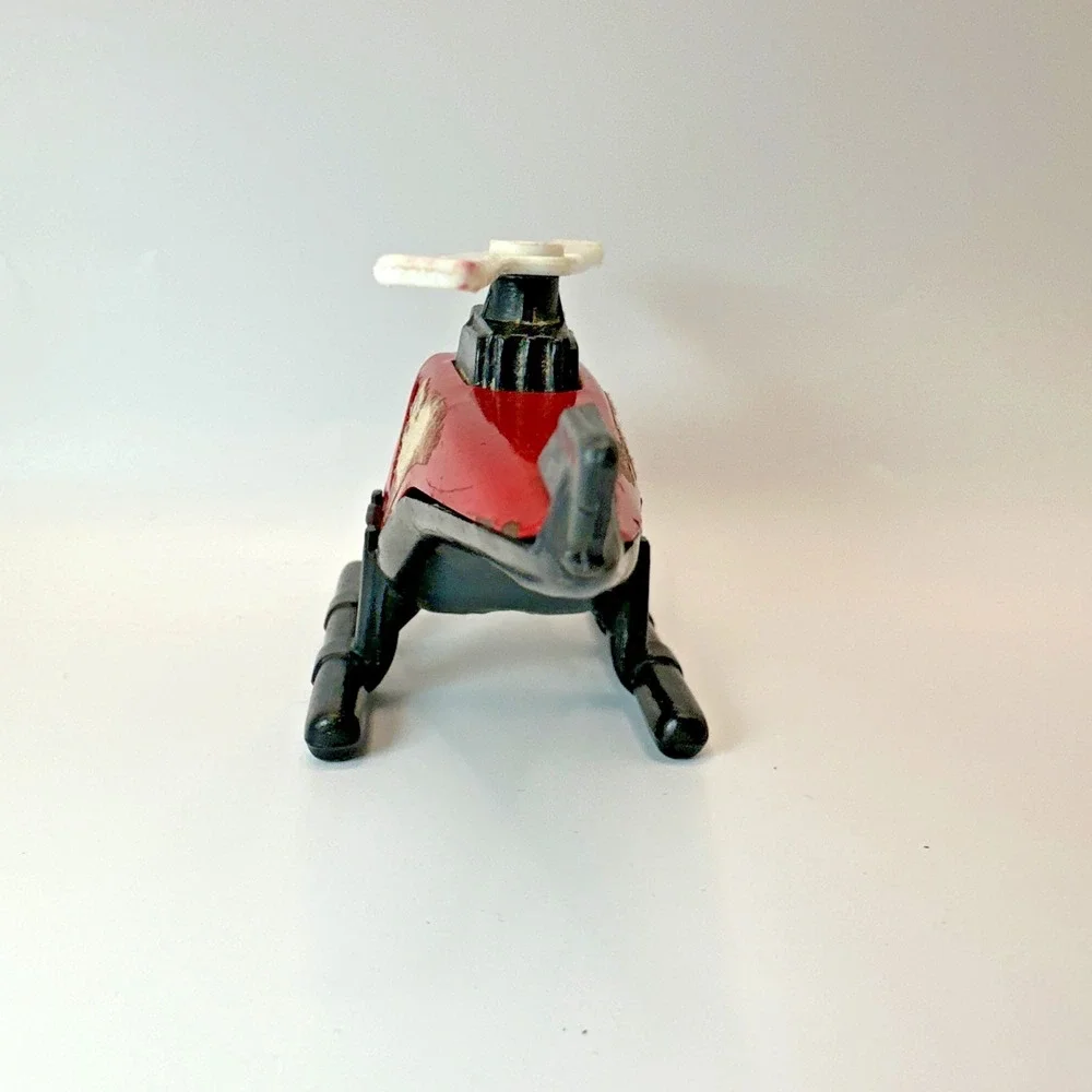 Vintage 1985 Tonka Fire Rescue Helicopter #23 Diecast Red Black Fire Dept Toy